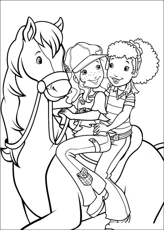 Plansa de colorat cu Holly Hobbie 6 53